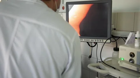 Endoscopic Operation in Hospital Stock Footage 61383890