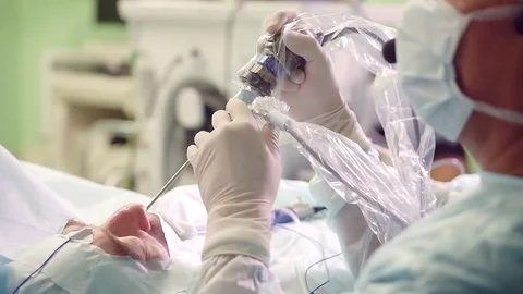 Endoscopic transnasal surgery. Stock Footage 69265905