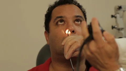 Endoscopy Man having procedure Stock Footage 129474459