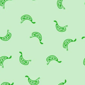 Endoscopy surgery glyph vector seamless pattern Illustrazione stock