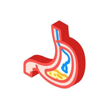 Endoscopy surgery isometric icon vector illustration Stock Illustration