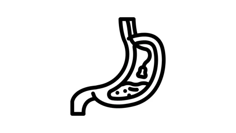 Endoscopy surgery line icon animation Stock Footage 326753903