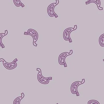 Endoscopy surgery line vector seamless pattern Stock Illustration