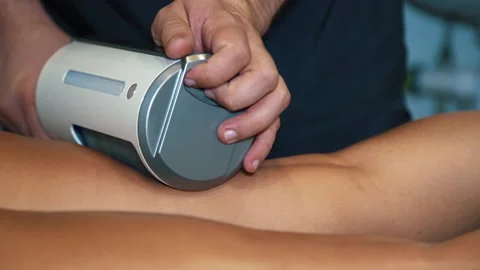 Endospheres therapy machine on a female client Video stock 134252842