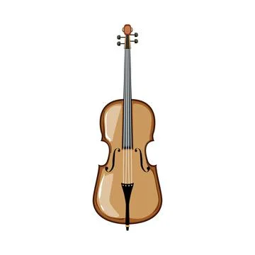 Endpin cello cartoon vector illustration Stock Illustration