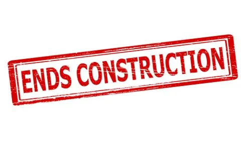 Ends construction Stock Illustration