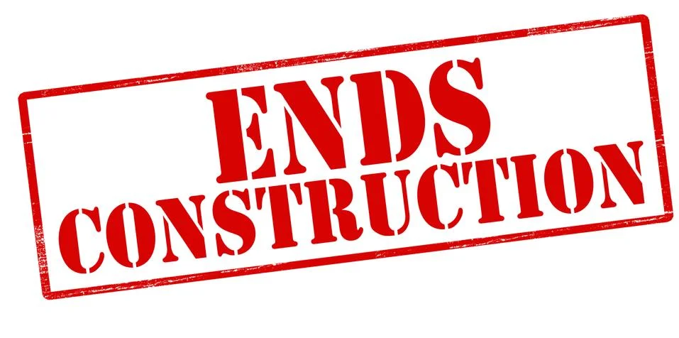 Ends construction Stock Illustration