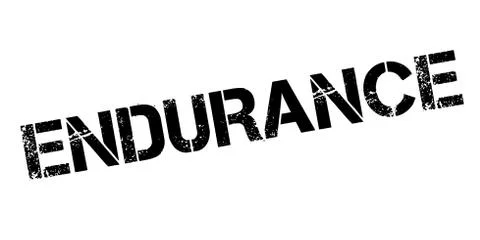 Endurance rubber stamp Stock Illustration