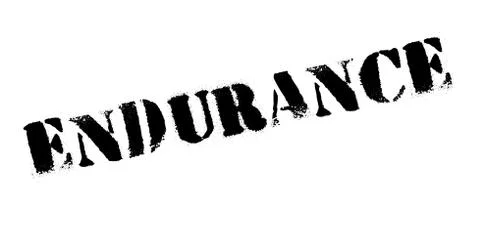 Endurance rubber stamp Stock Illustration