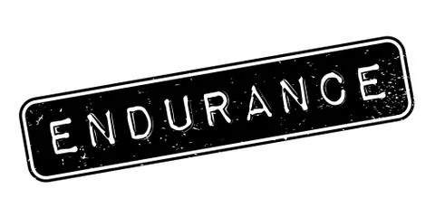 Endurance rubber stamp Stock Illustration