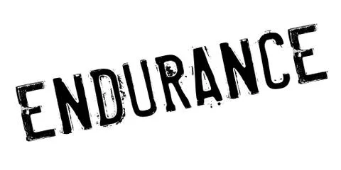 Endurance rubber stamp Stock Illustration