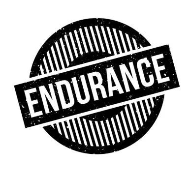 Endurance rubber stamp Stock Illustration