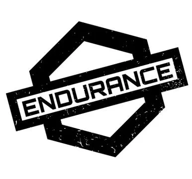Endurance rubber stamp Stock Illustration