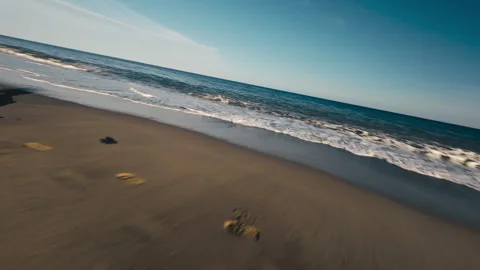 Endurance Run Near The Beach Stock Footage 271330616
