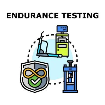 Endurance testing concept for performance and reliability Illustration