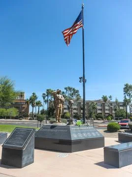 Enduring freedom memorial Stock Photos