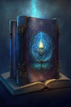 Enduring spellbook Stock Illustration