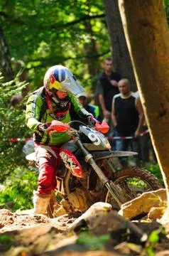 Enduro cross championship 스톡 사진