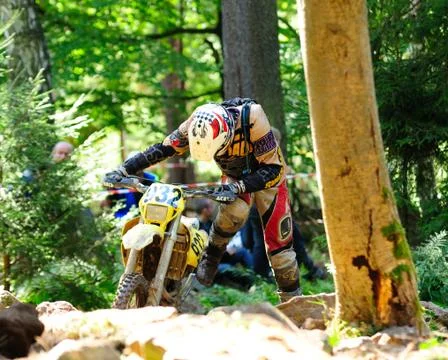 Enduro cross championship Stockfoto's