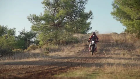 Enduro motorcyclist training 01 Video stock 233186137