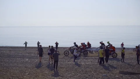Enduro Race Start Point Video stock 117411007