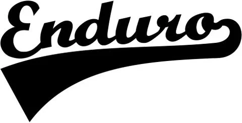 Enduro retro font Illustrazione stock
