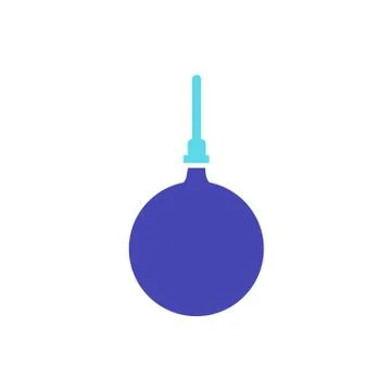 Enema flat icon, vector color cute illustration Stock Illustration