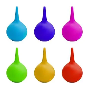 Enema. Medical instruments designed to absorb liquids from the body cavity after Stock Illustration