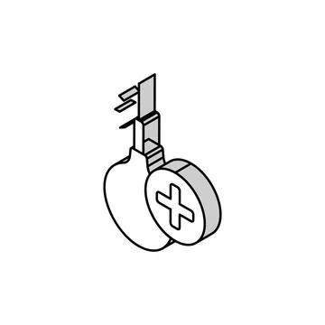 Enema tool isometric icon vector illustration 库存插图