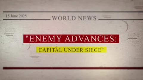 ENEMY ADVANCES CAPITAL UNDER SIEGE Video stock 319386617