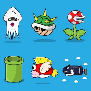 Enemy Game Pack Stock Illustration