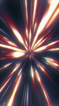 Energetic abstract background featuring glowing red and yellow light rays con Stock Illustration
