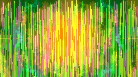 Energetic Abstract Color Lines Background | Digital Glitch Effect Neon Wave A Stock Footage 336882669