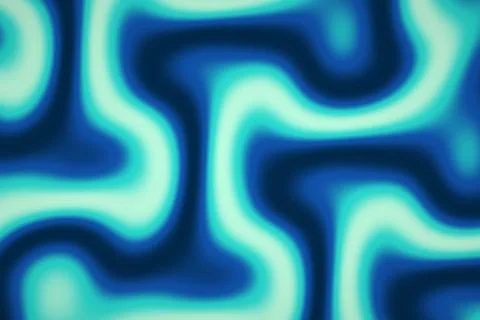 An energetic abstract pattern of turquoise, aqua, cyan, and deep blue organ.. Illustrazione stock