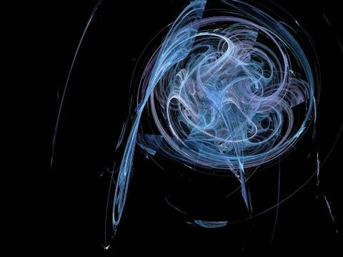 Energetic and dynamic abstraction on a dark background Stock Illustration
