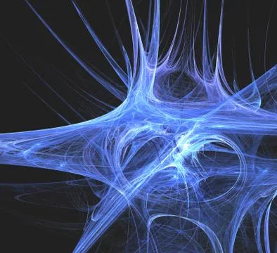 Energetic and dynamic abstraction on a dark background Stock Illustration
