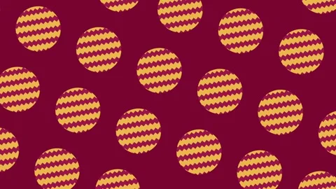 Energetic and vibrant zigzag circle pattern with a playful 動画素材 308061749