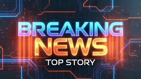 Energetic breaking news title sequence with top story headline ideal for ur.. Stock Footage 321948514