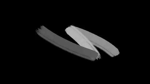 Energetic brush stroke art painted across solid black surface designed  Stock Footage 313558657