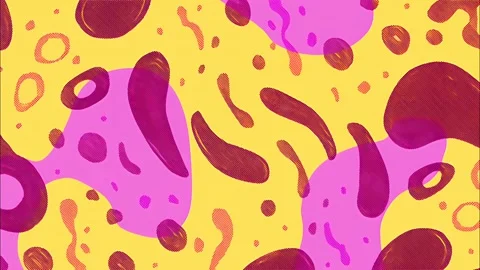Energetic cartoon pop art pattern with stains spots dots seamless Stock Footage 315245372