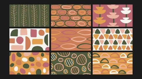 Energetic Color Blend with Light Background Set Stock Illustration