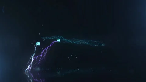 Energetic Electric Abstract Background Stock Footage 229499199