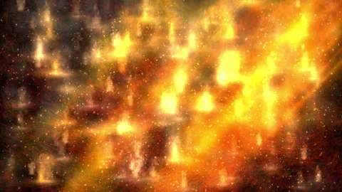 Energetic Fire Flames Abstract Background With Sparks Glowing Light Effects Stock-Footage 319832171