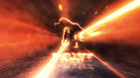 Energetic Fire Logo After Effects stock