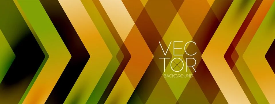 Energetic geometric background featuring an array of dynamic arrows in Stock-Illustration
