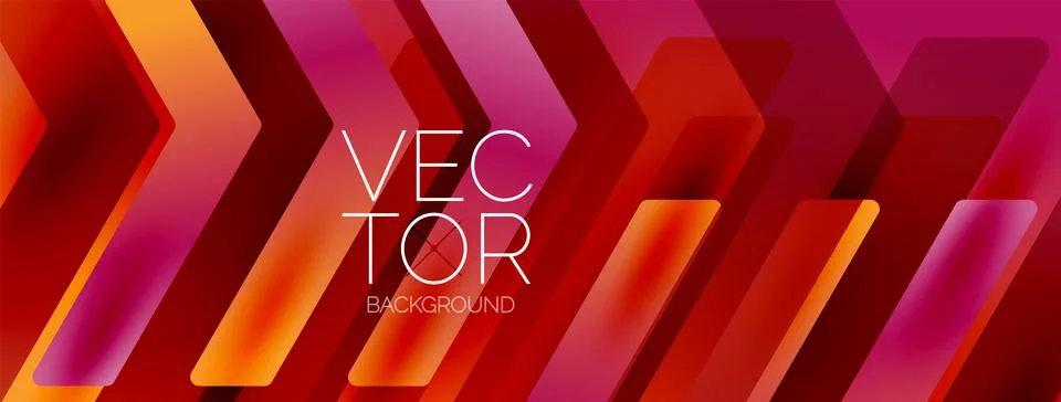 Energetic geometric background featuring an array of dynamic arrows in Stock Illustration
