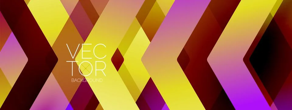Energetic geometric background featuring an array of dynamic arrows in Illustrazione stock