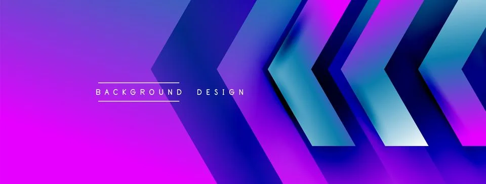 Energetic geometric background featuring an array of dynamic arrows in Stock Illustration