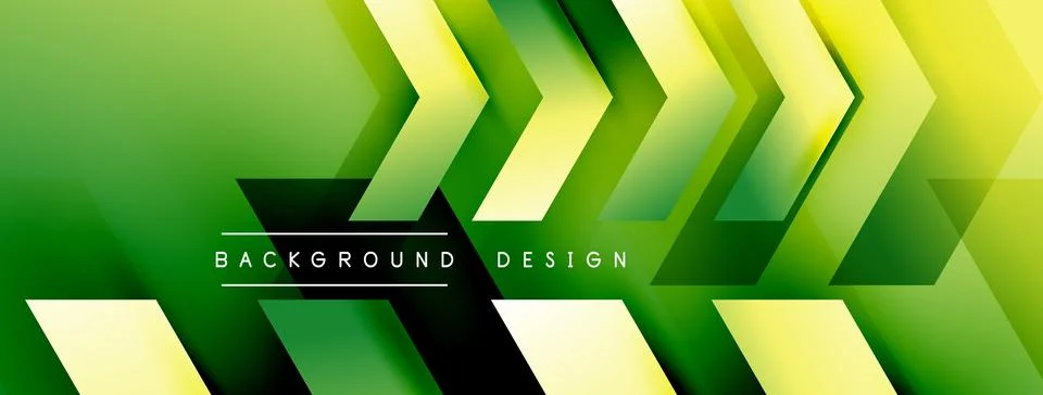 Energetic geometric background featuring an array of dynamic arrows in Stock Illustration