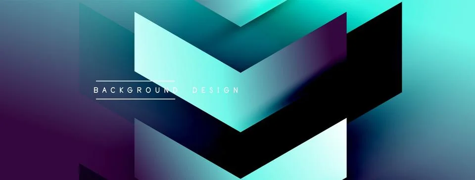 Energetic geometric background featuring an array of dynamic arrows in Stock Illustration